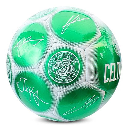Hy-Pro Officially Licensed Classic Signature Soccer Ball, Metallic, Size 5, Training, Match, Merchandise, Collectible for Kids and Adults - style: Celtic F.C.