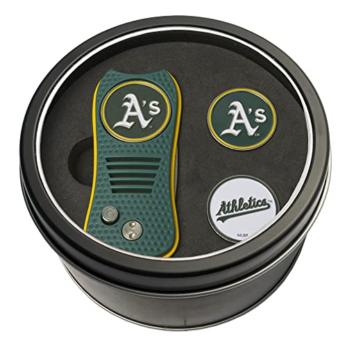 Team Golf MLB Adult-Unisex Tin Gift Set with Switchfix Divot Tool and 2 Ball Markers