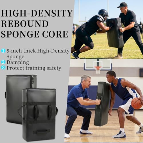 Kick Shield Pad: Muay Thai Punch Kickboxing Heavy Curved Striking Foot Target Training with 5 Padded Handles Martial Arts Karate TKD Taekwondo - size: 24*16IN,16*12IN, style: 24×16in+16×11in Blocking Pad