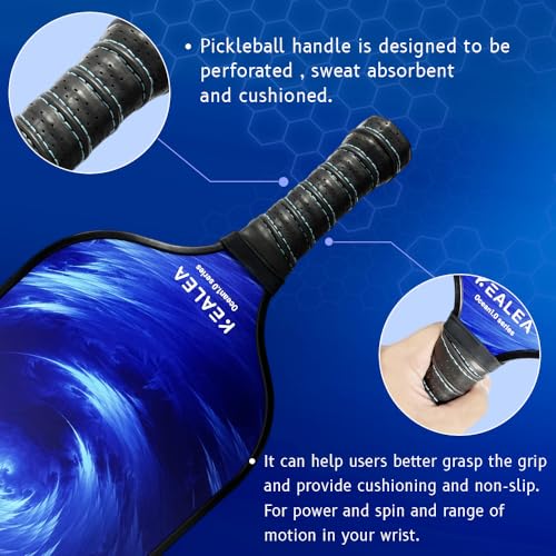 Pickleball Paddle Durable Outdoor Sports Gifts Built in Fiberglass Surface Pickleball