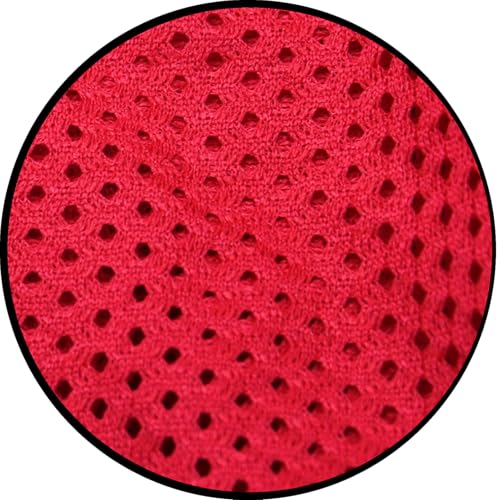 BlueDot Trading Adult & Youth Scrimmage Training Vests for Soccer, Basketball & More – Available in 1, 6, 12, 24 Packs - color: Red, style: Adult 1 Pack