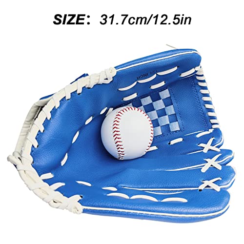 Baseball Gloves Softball Glove,12.5 Player Preferred Wear-Resistant PU Material Thicken Softball Fielding Glove,Left Hand Gloves Right Hand Throw for Youth Adult
