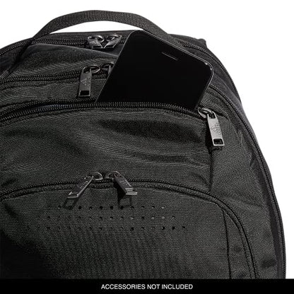 adidas Defender Sports Backpack with Shoe Compartment, Soccer Bag - color: Black/Black