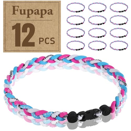 Premium 12Pack Baseball Necklaces, Multi-Color 18inches Sports Necklaces, Ideal for Baseball Team Gifts, Party Favors, Sports Parties - color: Pink-Light Blue-White