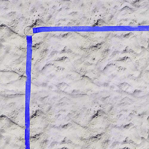 Park & Sun Sports Outdoor Volleyball Boundary Webbing with Ground Stakes