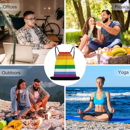 Beam Bag Large Capacity Drawstring Backpack for Volleyball Baseball Sports Workout Gear Travel Men Women, Lgbt Pride Gay Homosexual Lesbian Bisexual Bags - color: Picture (350)