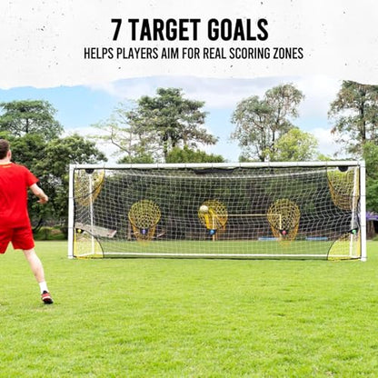 Soccer Goal Target Net with Highlighted Scoring Zones