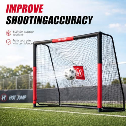 Soccer Goal for Backyard,6x4/8x5/10x6.5/12x6.5ft Metal Soccer, Soccer Goal for Kids 8-12, Soccer net with Zipper Design, Easy Assemble, Weatherproof Foam Padded Goal Post, Adults - style: 12'W×6.5'H