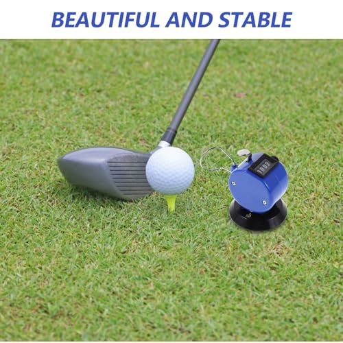 LIOOBO Clicker Counter: Handheld Baseball Golf Stroke Counter with Base - 4 Digital Manual Pitch Tally Clicker for Accurate Score Tracking Sports Activities