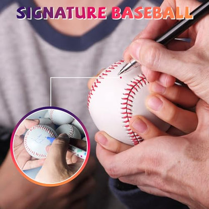 Youth 8U T-Ball Safety Baseballs - Reduced Impact Soft Practice Balls for Kids, League Play & Training Drills (Bucket of 24, Unmarked for Autographs, Hitting, Batting, Fielding)
