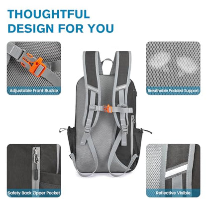 G4Free Pickleball Bag, Pickleball Backpack for Women and Men, Padel Bag Fits 2 to 4 Paddles, Gifts for Pickleball Lovers - color: Dark Grey