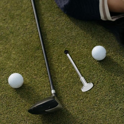 Golf Alignment Stick Training Aid for Swing Practice and Direction Correction Black Golf Training Stick for Putting and Chipping Drills for Indoor and Outdoor Use