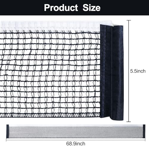 Runhike Ping Pong Net Compatible with Stiga, Durable Stable Table Tennis Net Compatible with Stiga, Stable for Intense Table Tennis Matches with Chian Tension,Navy,2PCS