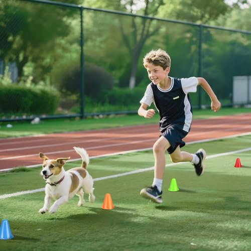 50 Pack 3.15 Inch Mini Cones for Sports Drills,Agility & Footwork Practice,Portable Small Cones for Indoor Outdoor Soccer,Basketball,Team Activities