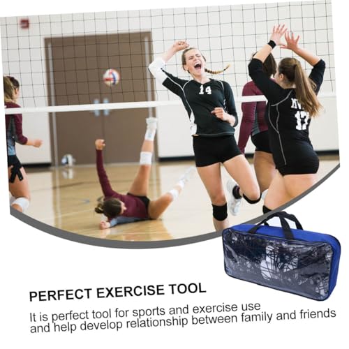 BESTonZON Professional Beach Volleyball Net Set with Standard Mesh, Sturdy Outdoor Sports Ball Net for Training and Competition, Portable Backyard Volleyball Court Equipment