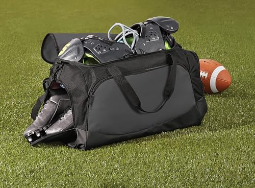 Personalized Football Bag – Custom Name & Number Sports Duffel with Cleat Compartment | Durable Team Equipment Backpack for Football Players, Coaches & Travel Gear