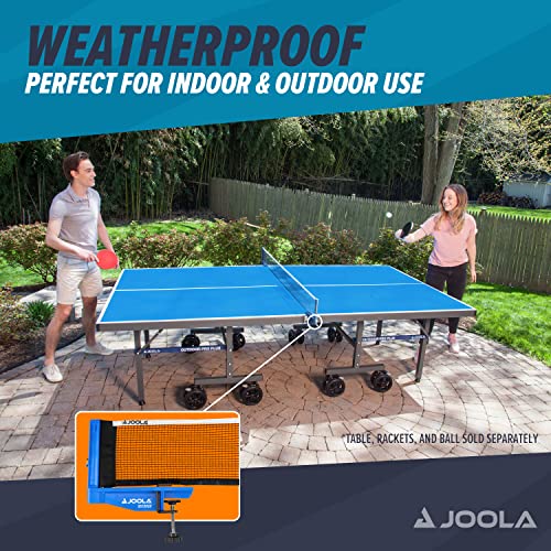JOOLA Premium Avanti Table Tennis Net and Post Set - Portable and Easy Setup Ping Pong Screw On Clamp Net - color: Blue, size: 72 inches x 6"