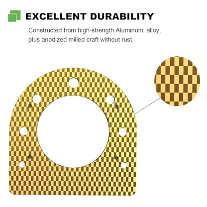 MAZEL Golf Putting Cup Hole Accuracy Trainer - Anodized Milled Aluminum Alloy Putting Training Aid for Indoor Outdoor Practice, with Carry Bag - color: Gold
