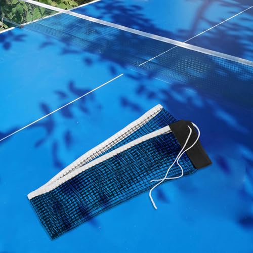 Balacoo Portable Table Tennis Net Black Polyester-Cotton Mesh Lightweight Foldable Accessory for Any Table Quick Setup Secure Tight Net for Consistent Ball Rebound Training