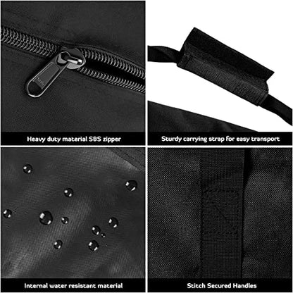 24inch Sports Duffel Travel Bag, 56L Duffel Tote Bag with Upgrade Zipper, Water Resistant & Foldable Equipment Storage Bag for Camping Tent Tripod Fishing - size: 24x12x12 inch