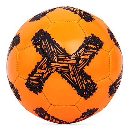 Cosco Rubber, Polyvinyl Chloride Rio Football (Small, Size 3, Orange)