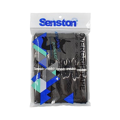 Senston New Rackets Grip Anti Slip Perforated Super Absorbent Tennis Overgrip Badminton Overgrip Pickleballs Overgrip - color: Black, style: Keel