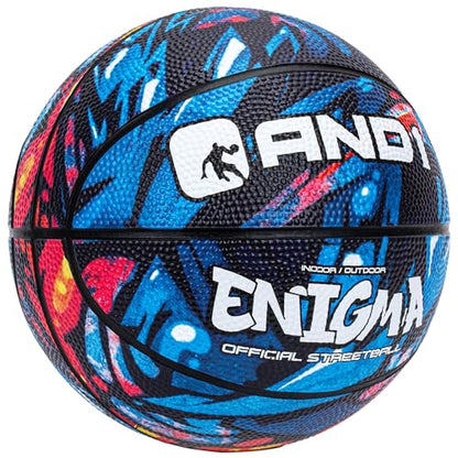 AND1 Mini Basketball Pack Set for Kids (Deflated w/Pump Included): - 7-Inch Premium Youth Size Basketballs, Easy to Grip