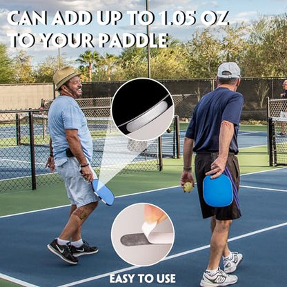 9Pcs Pickleball Racket Accessories Kit, Include 2 Pickleball Paddle Grip Tape, 6 White Pickleball Lead Tape, Black Pickleball Paddle Cleaner and Eraser, Pickle Ball Sport Accessories - color: Black