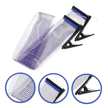 LIOOBO Table Tennis Net Mesh Set Lightweight Rack for Serving Easy to Install Remove for Backyard Indoor Games