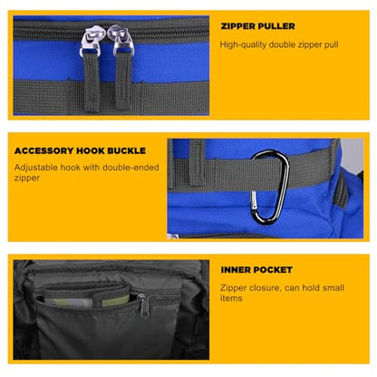 Goloni Basketball Backpack,Large Sports Bag with Ball Compartment & Shoe Compartment, Best for Basketball, Soccer - color: Blue