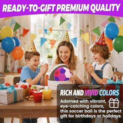Soft Fabric Indoor Size 4 Soccer Ball, Safe and Soft Indoor Kids Youth Practice Size 4 Soccer, Lightweight House Training for Dribbling & Juggling at Home(Deflated)