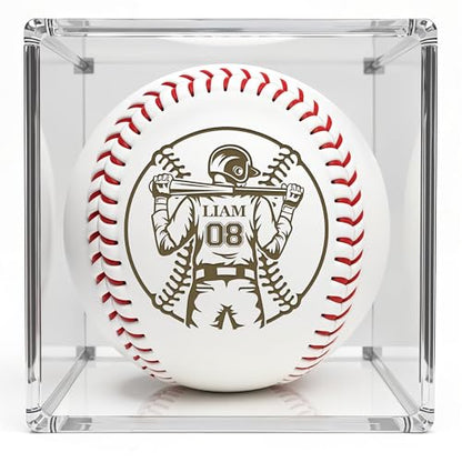 Personalized Baseball Ball with Custom Name, Engraved Ball, Personalized Baseball Gifts for Team, Coach, Player, Senior, Custom Award Trophy, Engraved Gift Thank You Coach - style: Custom Name