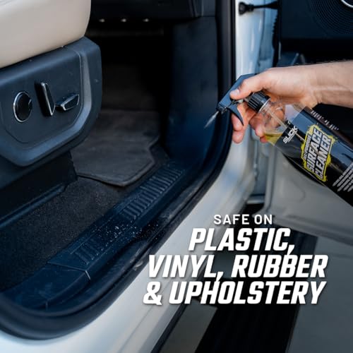 Slick Products All-Purpose Surface Cleaner – Interior & Exterior Vehicle Spray for Plastic, Vinyl, Rubber, Carpet & Upholstery – Ready-to-Use Formula with Fresh Lemon Scent – 16 oz. - size: 16 Fl Oz (Pack of 1)