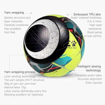 KELME Soccer Ball Sizes 4, 5 - Practice and Match Ball for Adults, Wear-Resistant Lightweight Design for Training and Games