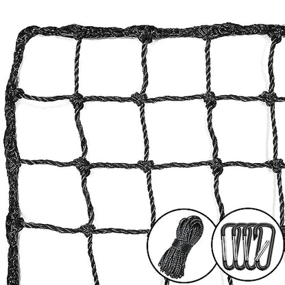 Baseball Softball Backstop Nets,Sports Net,Sports Netting Barrier,Sports Netting for Backyard,Twisted Knotted PE Net - style: 15X15FT