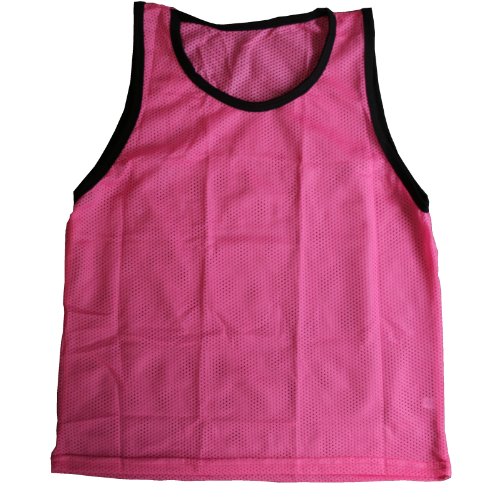 BlueDot Trading Adult & Youth Scrimmage Training Vests for Soccer, Basketball & More – Available in 1, 6, 12, 24 Packs - color: Pink, style: Youth 1 Pack