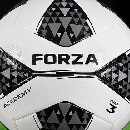 FORZA Soccer Balls | Wide Range of Match, Training, Academy & Backyard Soccer Balls - Ideal for Training or Soccer Matches - size: Size 3, style: Academy Soccer Ball [Black & White]