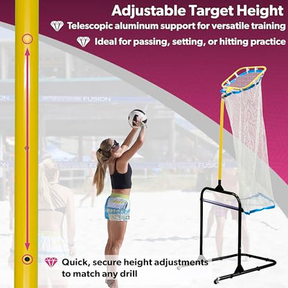 Park & Sun Sports Indoor/Outdoor Adjustable Target Net: Spectrum Precision Volleyball Trainer