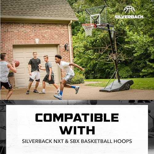 Silverback Standard Breakaway Rim with Nylon Net Compatible with Silverback and Goaliath Portable Basketball Hoops