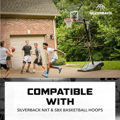 Silverback Standard Breakaway Rim with Nylon Net Compatible with Silverback and Goaliath Portable Basketball Hoops