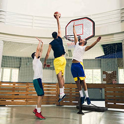 Giantex Portable Basketball Hoop 10 Ft, Adjustable Height 6.5-10 Ft, 43 Inch Backboard Basketball Goal, Suit for Court, Driveway, Garage, Indoor Outdoor Basketball Hoop for Kids, Youth, Junior