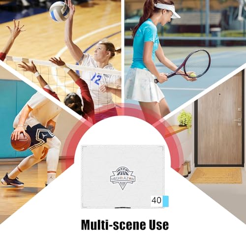 Courtside Basketball Sticky Mat,Non-Slip Sticky Shoe Mat for Basketball Court Shoe Grip,Courtside Shoe Grip Traction Mat,Improves Traction and Cleans Dust,Dirt,Includes 40 Sticky Sheets - style: Basketball Sticky Mat