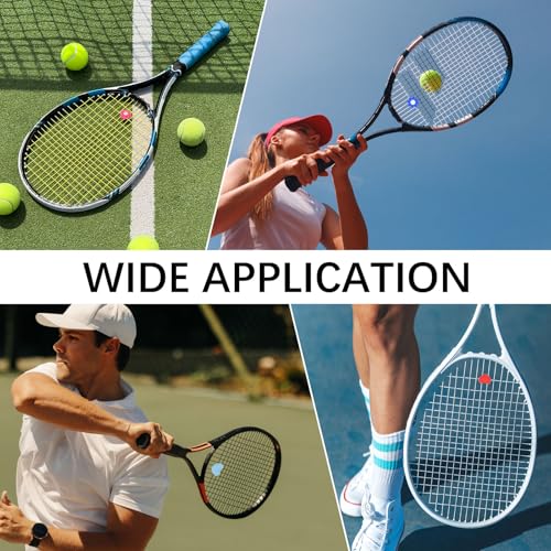 Tennis Racket Vibration Dampener Soft Silicone Racket Shock Absorber for Tennis Racquet String - Heart Shaped - color: Navy Blue