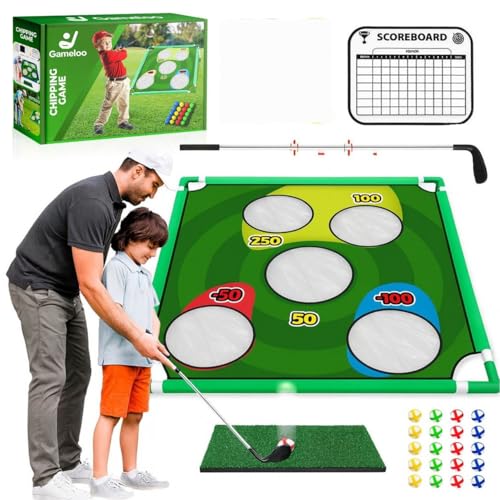 Golf Gift for Men – Portable Backyard Golf Chipping Game for Family, Indoor & Outdoor Lawn Game with Carry Bag, Fun Party Game, Father's Day, Birthday for Golfers