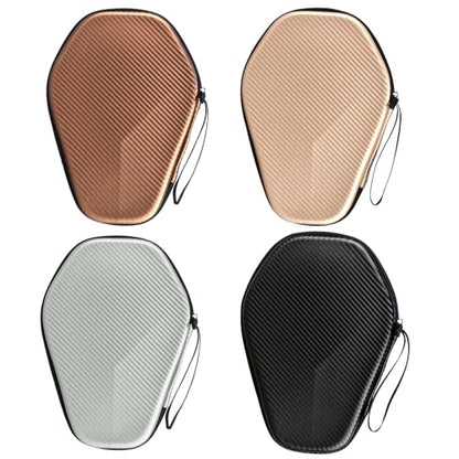 Portable Table Tennis Racket Bag Waterproof Ping Pong Paddle Storage Case Hard Cover Waterproof Ping Pong Paddle Bag Ping Pong Paddle Storage Bag Holds 2 Rackets Functional - color: Khaki