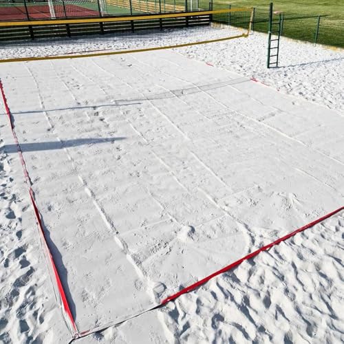 Volleyball Court Cords - Volleyyball Boundarry Webbing | Beach Volleyballl Lines for Heavy Duty Adjustable Sand Courrt Marking Kit | Outdoor Sports
