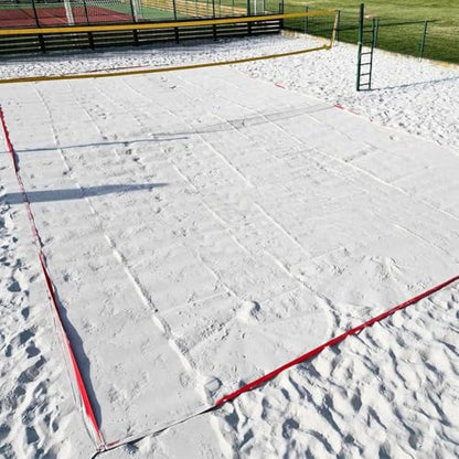 Volleyball Court Cords - Volleyyball Boundarry Webbing | Beach Volleyballl Lines for Heavy Duty Adjustable Sand Courrt Marking Kit | Outdoor Sports
