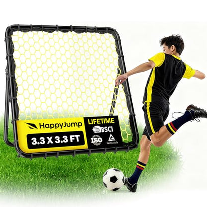 Happy Jump Portable Soccer Rebounder Net for Kids Soccer Training Practice