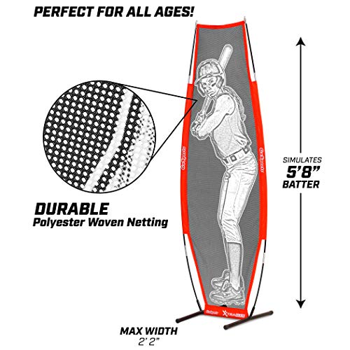 GoSports Baseball & Softball Xtraman Dummy Batter Pitching Training Mannequin - Practice Pitching Aid for Improved Accuracy and Safety - style: Softball
