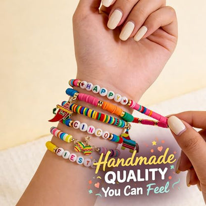 OHOME Cinco De Mayo Shirts for Women - 6 Pack Mexican Bracelets for Men | Fiesta Party Decorations Favors Supplies for Taco | Cinco De Mayo Outfit Dresses Accessories - style: Cinco de Mayo